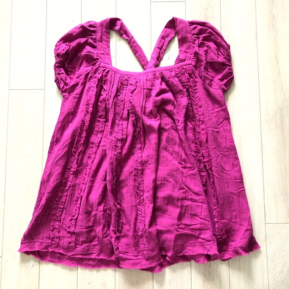 Free People Angele Mini Dress in Dragonfruit Punch Size S - Picture 2 of 16